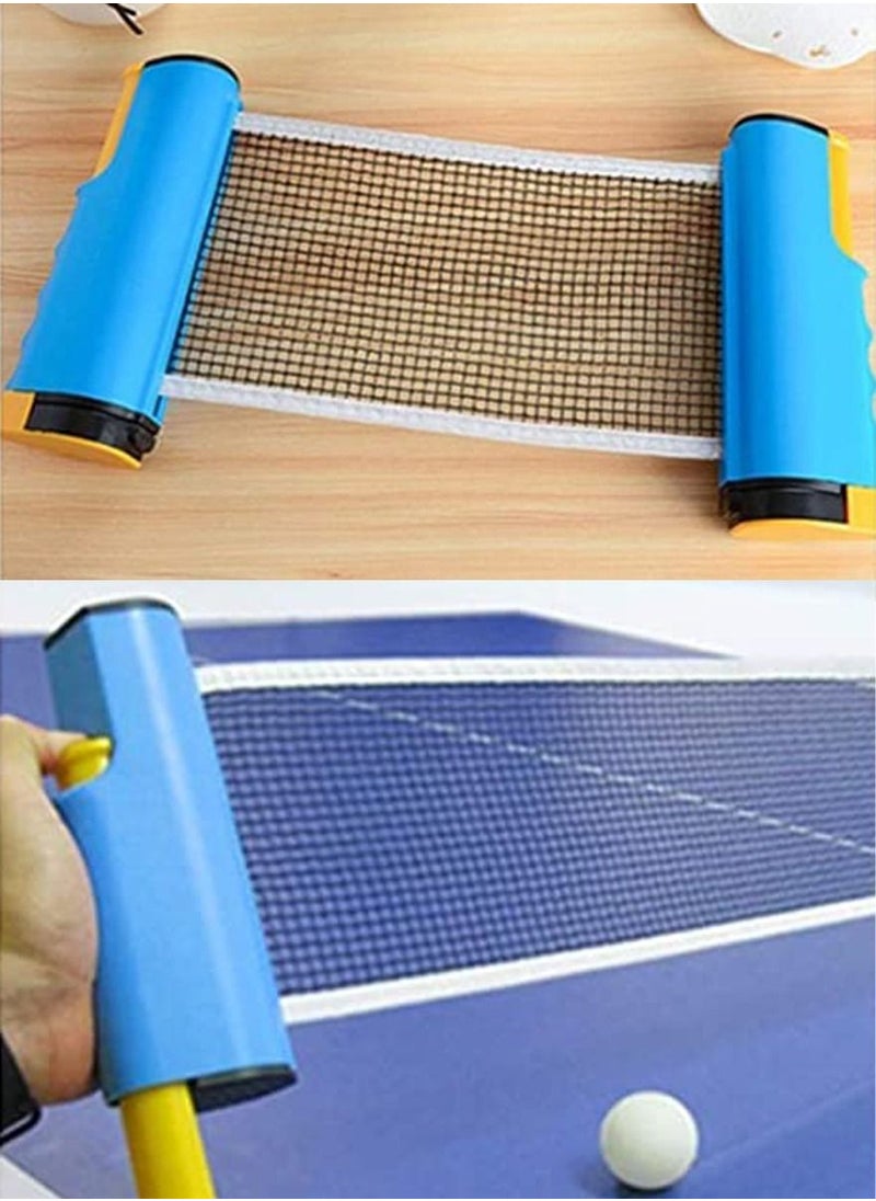 ISHWAZ Premium Retractable Table Tennis Net, Portable Ping Pong Net And Post 1.75M, Perfect for All Ping Pong Tables, Office Desk, Home Kitchen, Dining Table, Fits Any Tables, Easy To Install  - Image 2