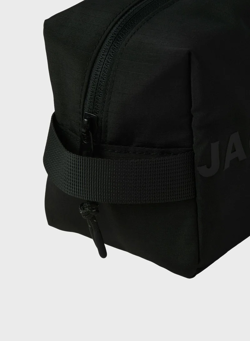 JACK & JONES Jacnorth Logo Print Toiletry Bag