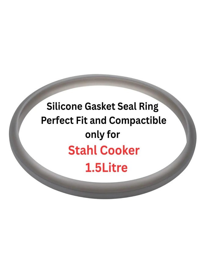 QUICK CLICK GOODS Suitable Silicone Gasket Seal Ring for Stahl Steel Cooker Perfect Fit, (ONLY FOR STAHLCOOKER) (1.5 liter) - Image 1