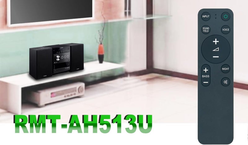 ألكميت وحدة التحكم عن بُعد الجديدة البديلة RMT-AH513U المناسبة لشريط الصوت سوني SA-S400 HT-SC40 HT-SD40 HT-S400 HTA8000 HTA9000 HT-A8000 HT-A9000 - Image 4