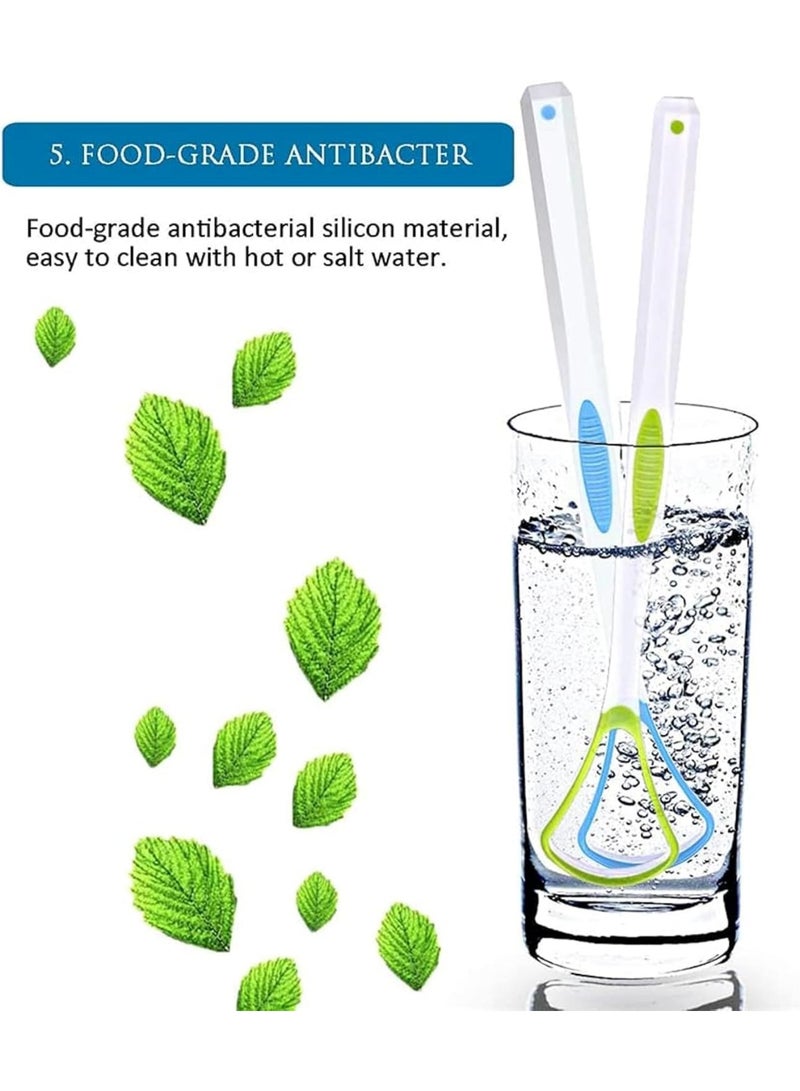 Random Color 1PC Tongue Brush - Easy to Use Tongue Brush - Tongue Cleaner Tool - Multi-Color Mouth Scraper to Remove Bacteria and Bad Breath - Ergonomic Design for Deep and Fast Cleaning - Image 2