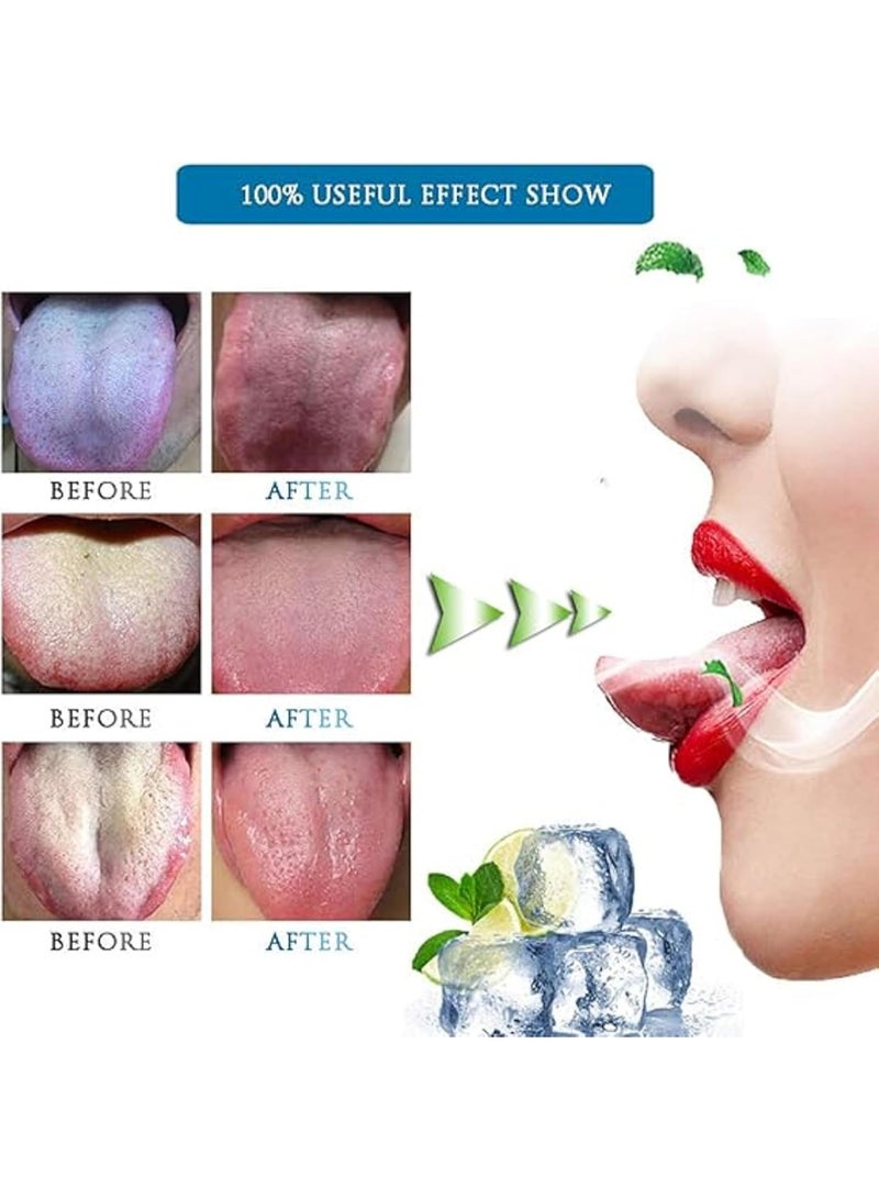 Random Color 1PC Tongue Brush - Easy to Use Tongue Brush - Tongue Cleaner Tool - Multi-Color Mouth Scraper to Remove Bacteria and Bad Breath - Ergonomic Design for Deep and Fast Cleaning - Image 3