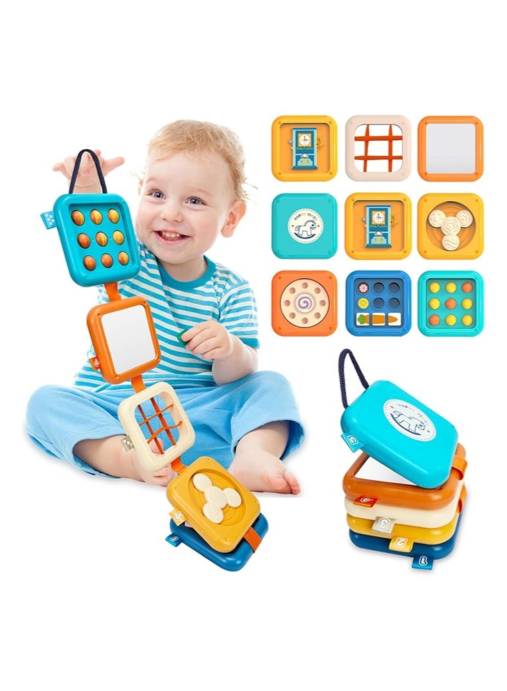 Montessori Busy Board, Baby Busy Board, Montessori Toys Toddler Toys Travel Activities Busy Cube Gifts Baby Boy Girl Develop Hand-eye Coordination and Motor Fine Skills - Image 1