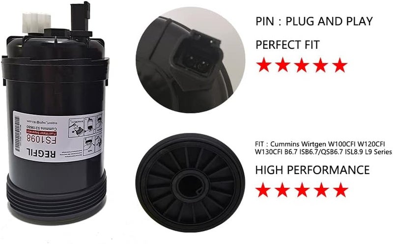 REGFIL FS1098 Fuel/Water Separator for Cummins Diesel Engines - Image 3