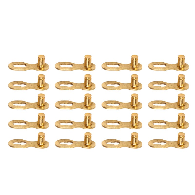9 Speed Bike Missing Chain Link 10 Pair Manganese Steel Gold Connector For Mountain Road Bicycle - Image 2