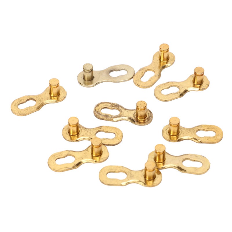 9 Speed Bike Missing Chain Link 10 Pair Manganese Steel Gold Connector For Mountain Road Bicycle - Image 5