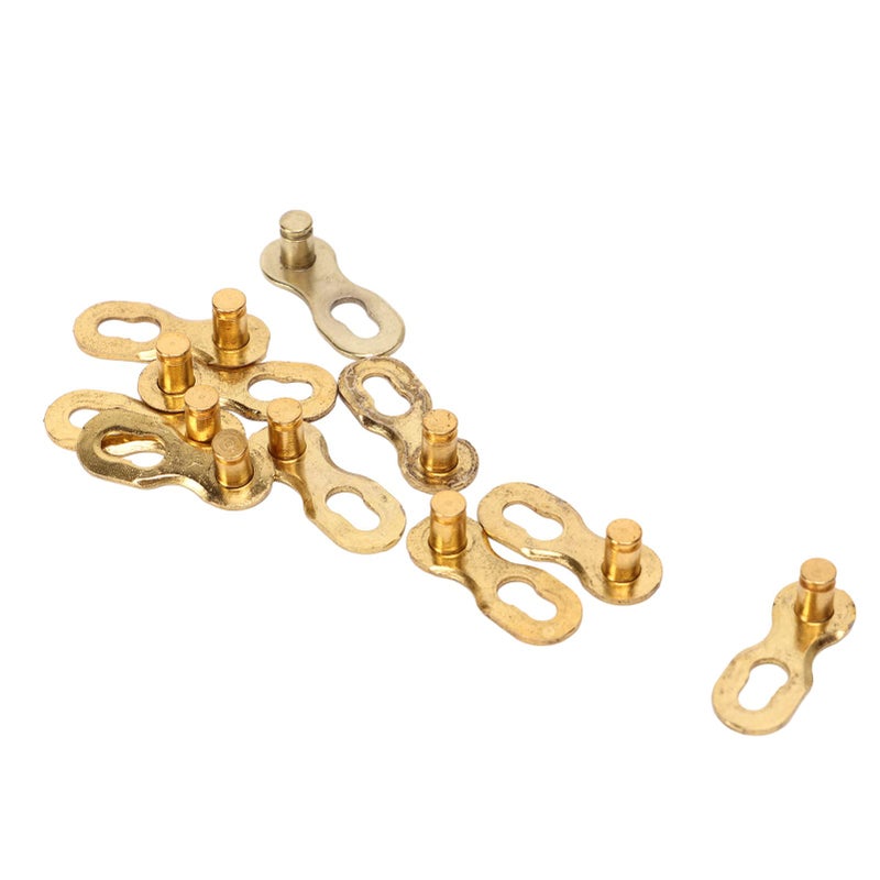 9 Speed Bike Missing Chain Link 10 Pair Manganese Steel Gold Connector For Mountain Road Bicycle - Image 4