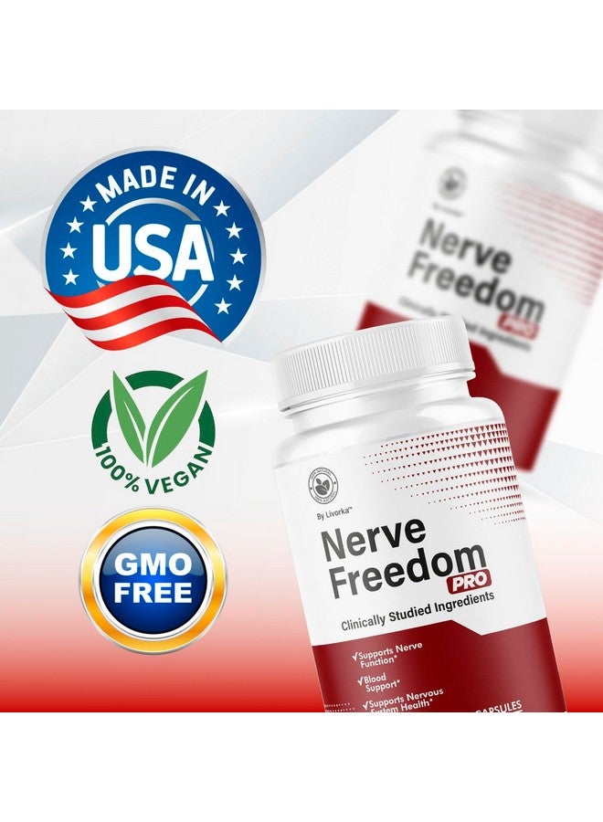 LIVORKA (2 Pack) Nerve Freedom Pro - NerveFreedom Pro Capsules, NerveFreedom Supplement Support, NerveFreedom Pro Pills All Natural Ingredients, Nerve Health Support Advanced Formula, 120 Capsules for 2 Month - Image 4