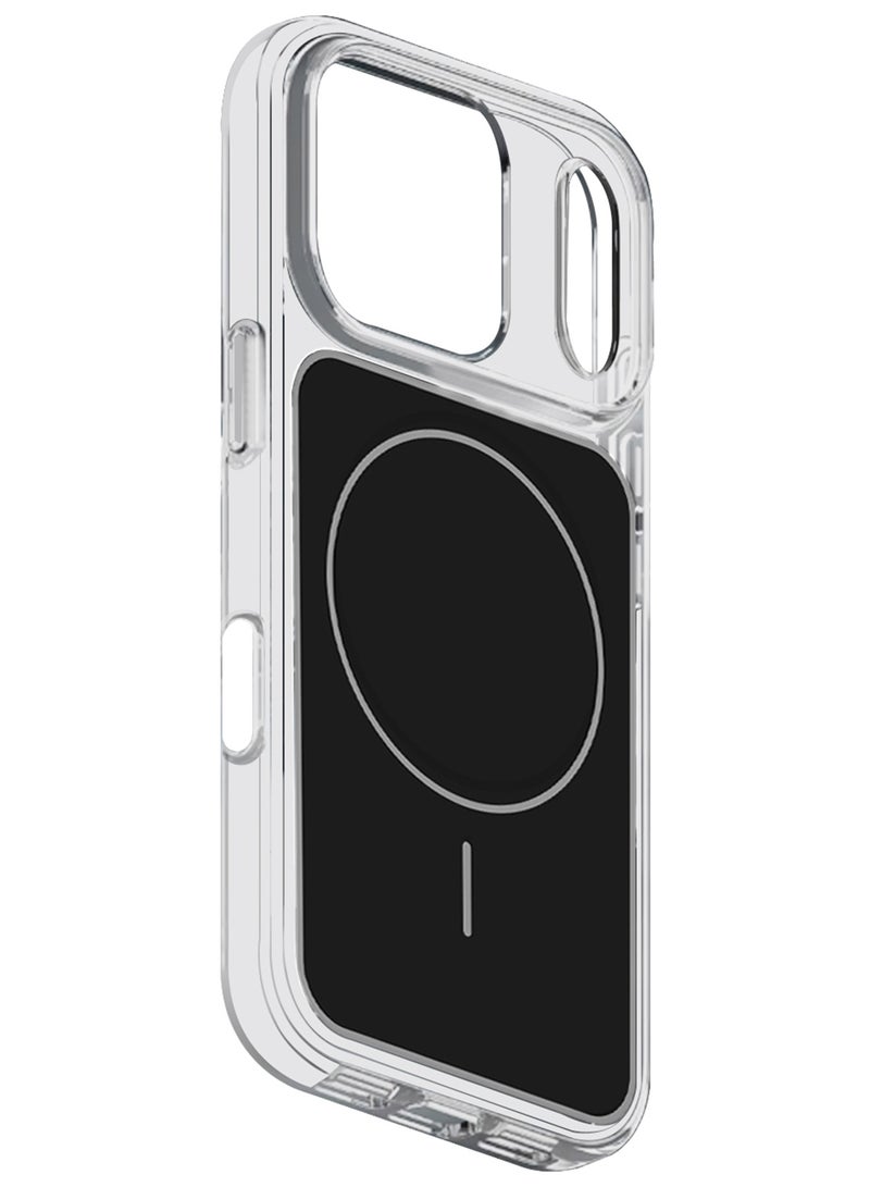 Case Cover for iPhone 17 Pro Max - Slim Magnetic Clear Shockproof Frame - Anti-Slip Grip with Full Protection - Black - Image 3