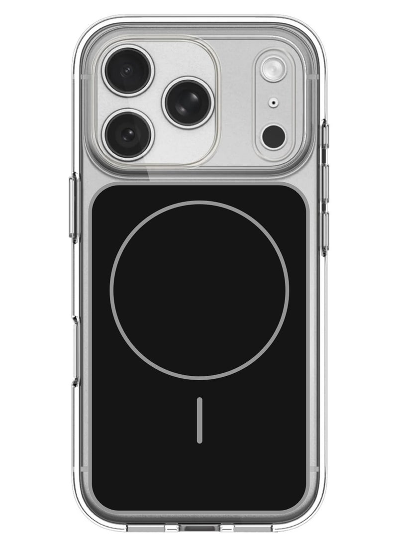 Case Cover for iPhone 17 Pro Max - Slim Magnetic Clear Shockproof Frame - Anti-Slip Grip with Full Protection - Black - Image 4