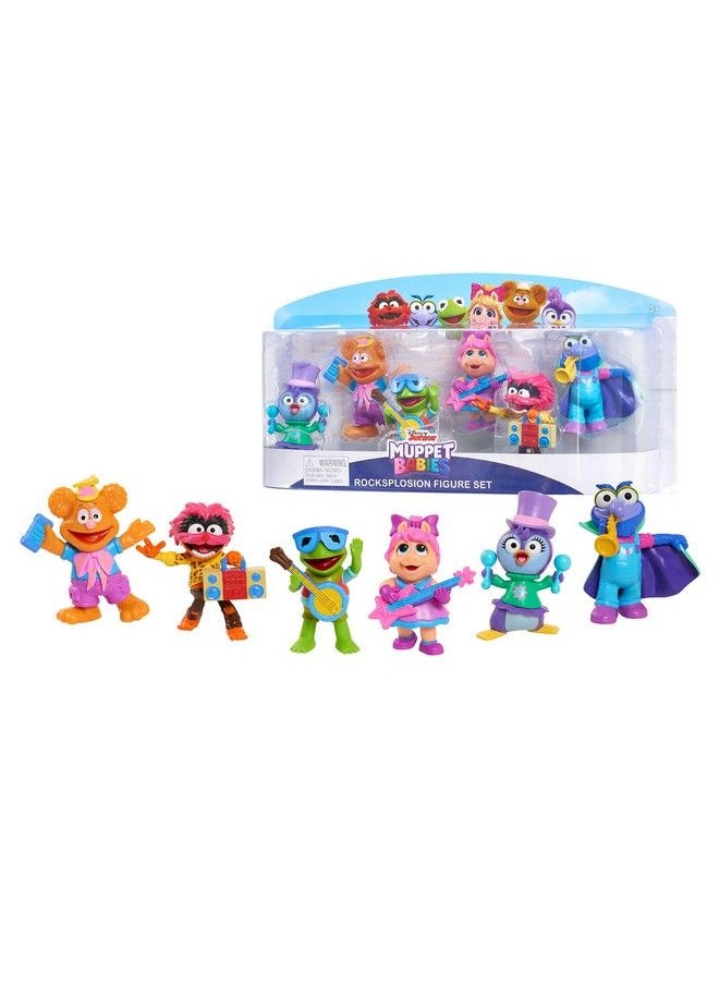 Muppets - Disney Junior Muppet Babies 6 Piece Rocksplosion Figure Set By Just Play - Image 1