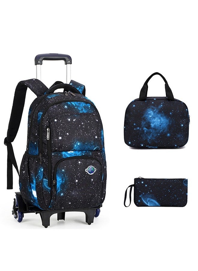 Beauenty - Trolley School Bag, Large-capacity Load-reducing Backpack With 6 Wheels - Image 1