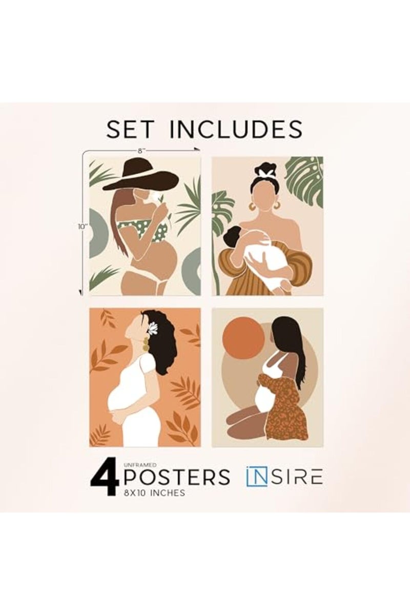 Insire Breastfeeding Room Decor, Lactation Room Sign, Pregnancy Wall Art, Pregnancy Poster, Pregnancy Picture Signs, Breastfeeding Pictures, Baby Shower Gifts, Baby Shower Decor - Unframed (8x10”) - Image 3