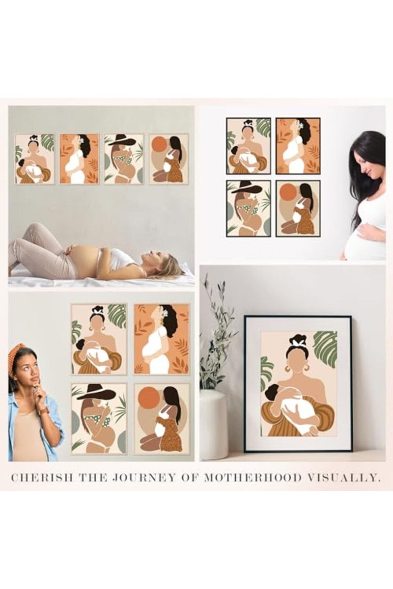 Insire Breastfeeding Room Decor, Lactation Room Sign, Pregnancy Wall Art, Pregnancy Poster, Pregnancy Picture Signs, Breastfeeding Pictures, Baby Shower Gifts, Baby Shower Decor - Unframed (8x10”) - Image 4