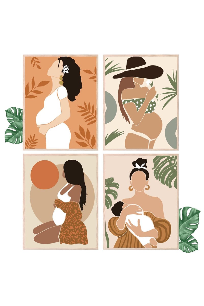 Insire Breastfeeding Room Decor, Lactation Room Sign, Pregnancy Wall Art, Pregnancy Poster, Pregnancy Picture Signs, Breastfeeding Pictures, Baby Shower Gifts, Baby Shower Decor - Unframed (8x10”) - Image 1