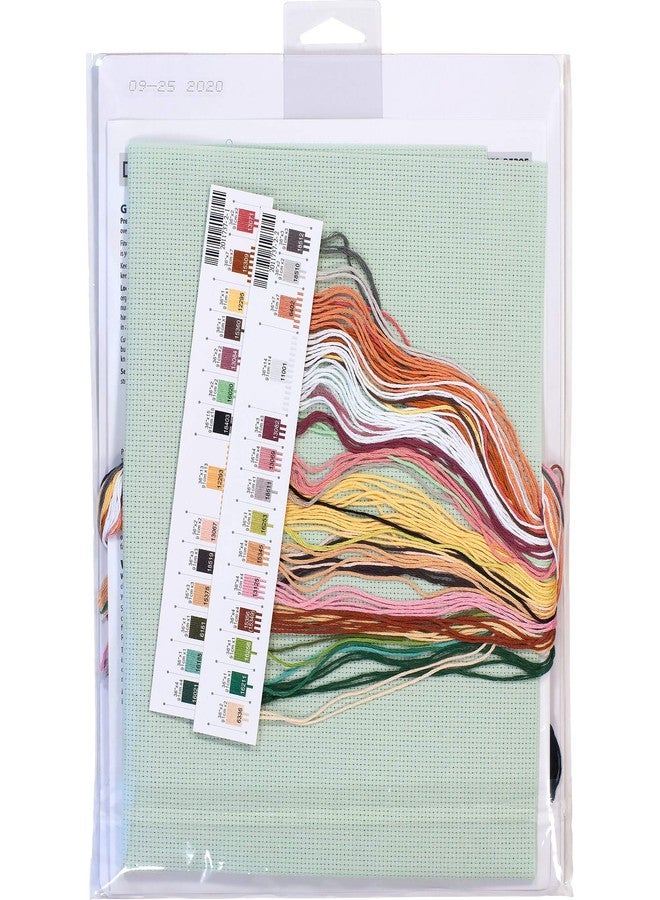 DIMENSIONS 70-35395 Mama Cat Counted Cross Stitch Kit, 14 Count Light Green Aida Cloth, 11'' x 11'' - Image 2