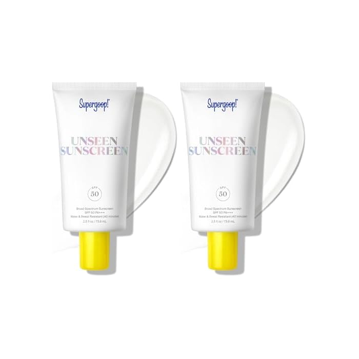 Supergoop! Unseen Sunscreen - Clear & Invisible Face Sunscreen + Broad Spectrum + Makeup-Gripping Primer - Weightless, Scentless, Oil Free - For All Skin Types & Tones