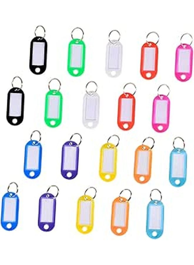50 PCS Plastic Key Tags Identification Labels For Luggage Keys Pets Portable - Image 1