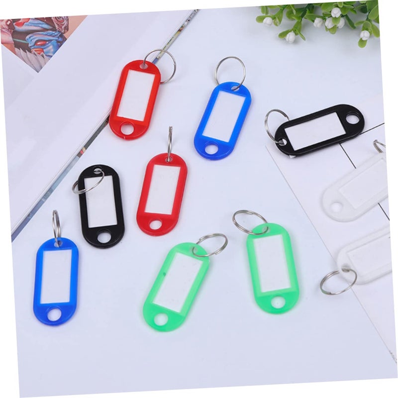 50 PCS Plastic Key Tags Identification Labels For Luggage Keys Pets Portable - Image 4