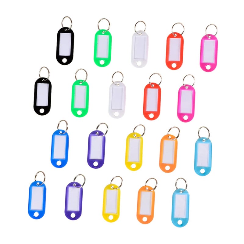 50 PCS Plastic Key Tags Identification Labels For Luggage Keys Pets Portable - Image 2