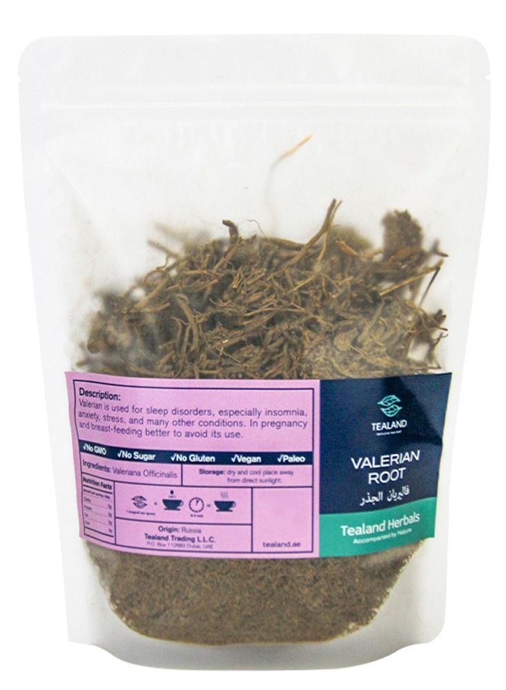 Tealand Herbal Valerian Root  Antioxidant Rich Natural Ingredients & Pure Taste Caffeine-Free Stress Relieving Immune Support 150g - Image 1
