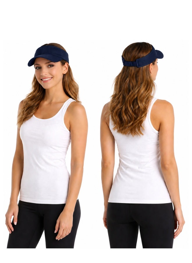 YANEK Visor Hat – Adjustable Sun Visor Cap for Women, Lightweight Outdoor Sports Hat for Running, Golf, Tennis, Beach & Daily Wear - Image 1