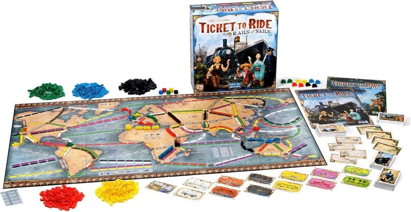 Asmodee Ticket to Ride Rails & Sails Board Game Family Train Game for Adults Ages 10+ 2-5 Players 60-120 Minutes Playtime Made by Days of Wonder - Image 4