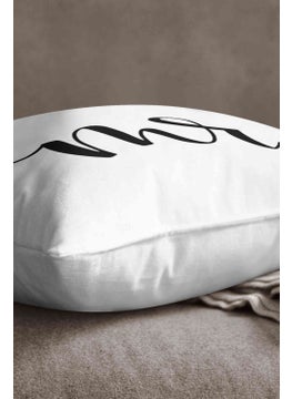 Cango Home Velvet Babyface White Black Mr. Men's Digital Printed Throw Pillow Case - White - CGH321  - Image 2