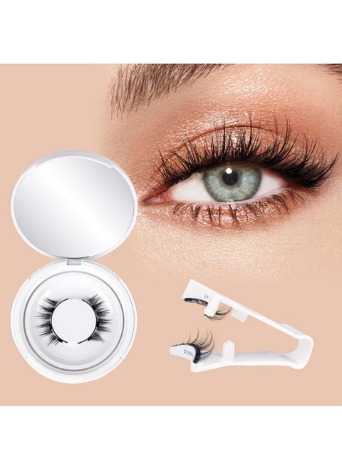 ® 1Pair Magnetic Eyelashes Natural Look Reusable Cat Eye Magnetic Lashes With Applicator Magnetic Eyelashes Kit Without Eyeliner Wispy Clear Band False Eyelashes No Glue Needed