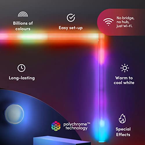LIFX Beam Smart Light Bar 6 Piece Kit (L3BEAMKITUS), Multicolor, 6 Count, 33 Watts - Image 2