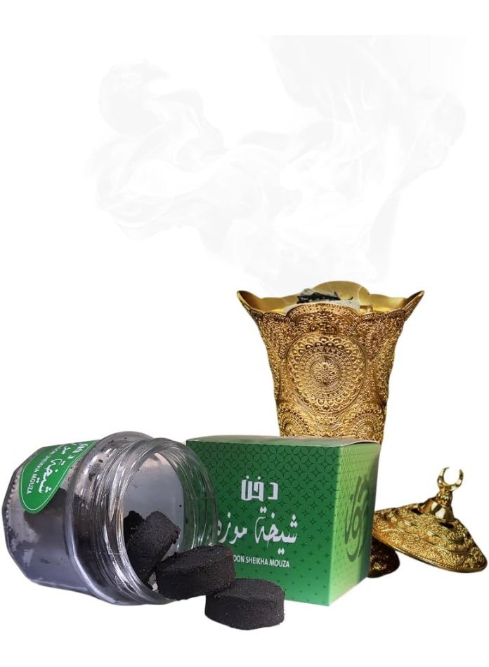 Bakhoor - Dukhoon Sheikha Mouza, Arabic Incense for Home & Majlis, Long-Lasting, Rich Oud Fragrance 140g - Image 2
