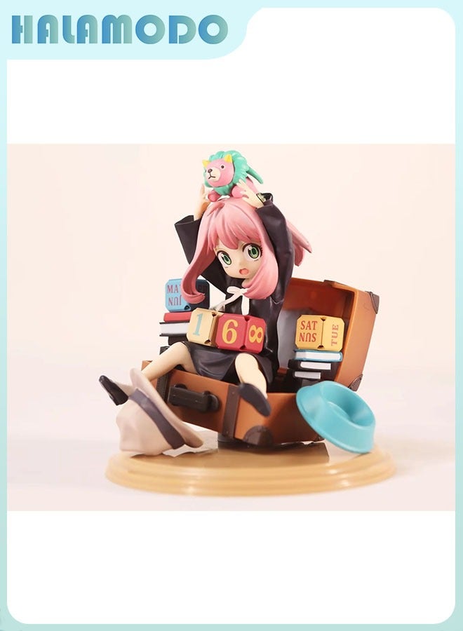 هالامودو سبي العاشر الأسرة ، 16 سم جميل واحد يجلس أنيا دمية ، أزياء أنيمي نموذج اليد ، والحلي والهدايا - Image 1
