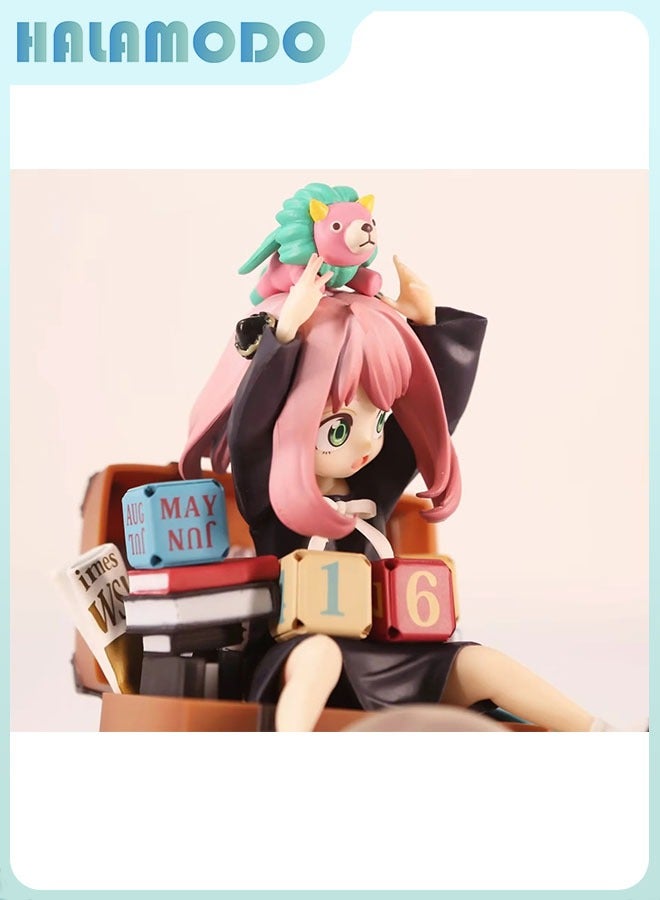 هالامودو سبي العاشر الأسرة ، 16 سم جميل واحد يجلس أنيا دمية ، أزياء أنيمي نموذج اليد ، والحلي والهدايا - Image 3