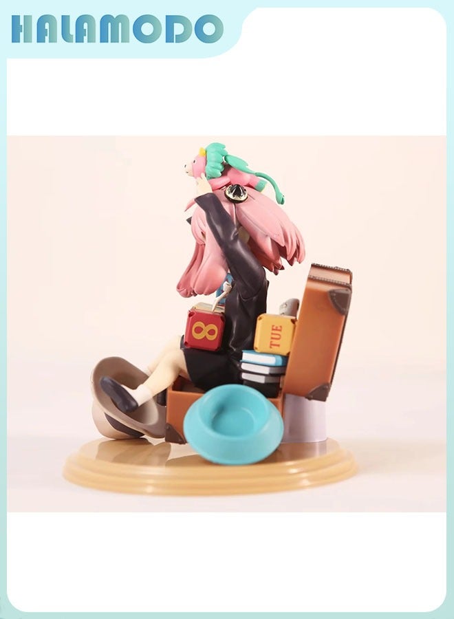 هالامودو سبي العاشر الأسرة ، 16 سم جميل واحد يجلس أنيا دمية ، أزياء أنيمي نموذج اليد ، والحلي والهدايا - Image 4