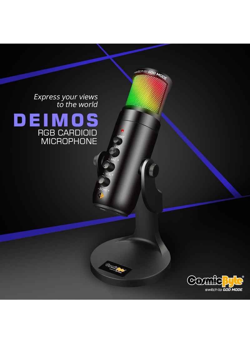 Cosmic Byte - PW9 Professional Metal Voice Recording USB Condenser Studio And Podcast Recording Gaming Microphones - Image 1