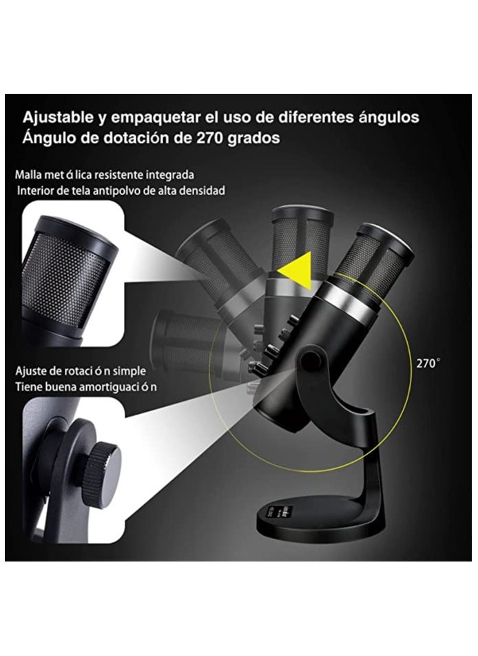 Cosmic Byte - PW9 Professional Metal Voice Recording USB Condenser Studio And Podcast Recording Gaming Microphones - Image 1