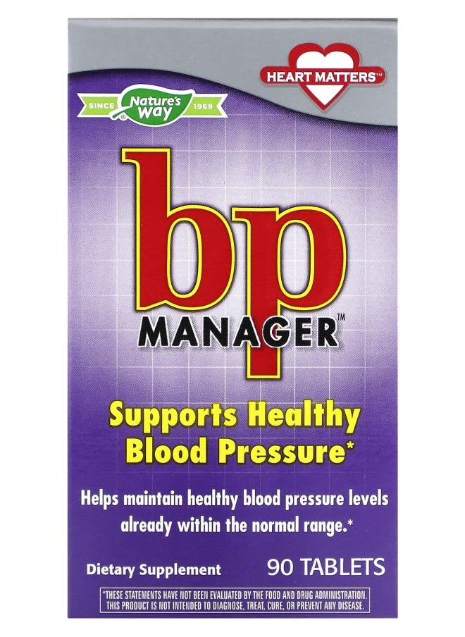 Nature's Bp Manager 90 Tablets 