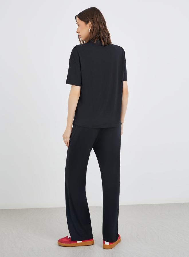 Take Two Cherry Print T-Shirt and Joggers Co-Ords - Image 5