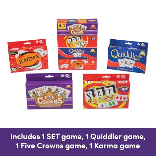 PlayMonster Five Crowns 4 Pack Bundle Card Games for Kids - Image 2