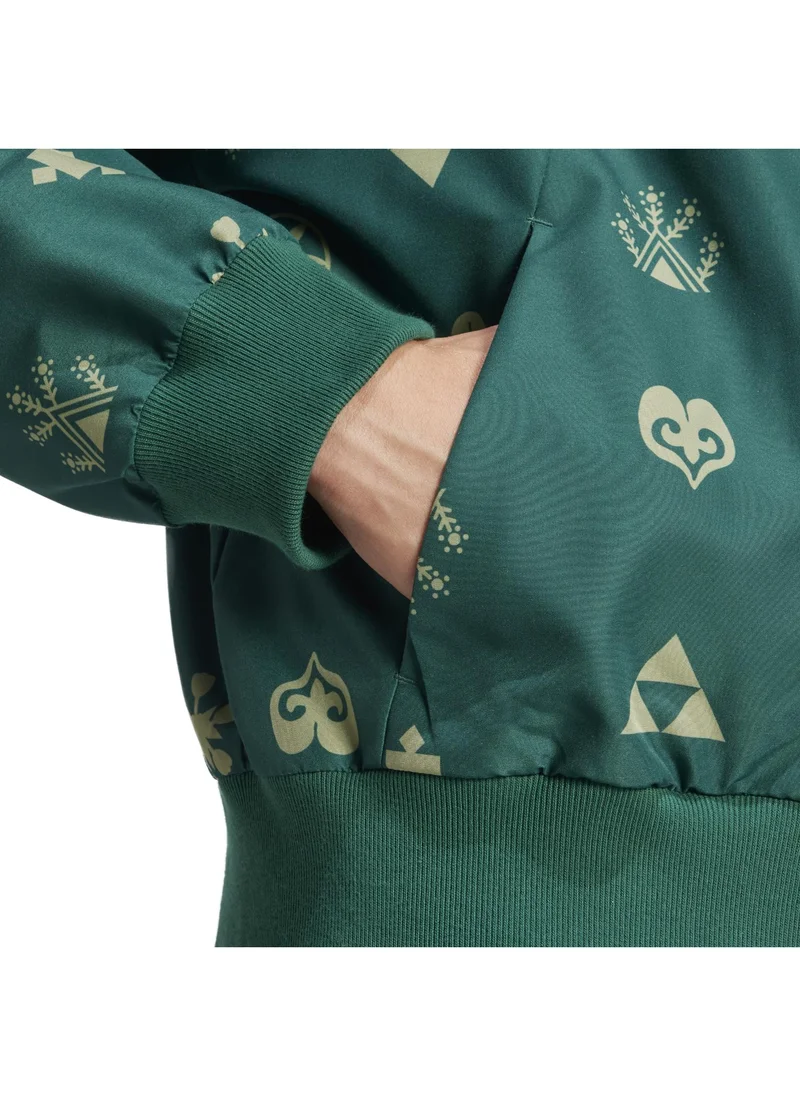 Adidas Bloom Sky Print Woven Bomber Jacket