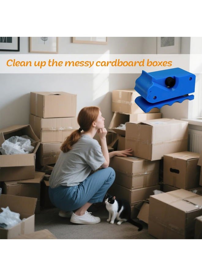 Holyenten Upgraded Cardboard Cutter for Cat Scratchers DIY, Handheld Cardboard Cutting Tool W/ 10 Blades for Making Cat Scratching Board & Bed (Blue) - Image 5