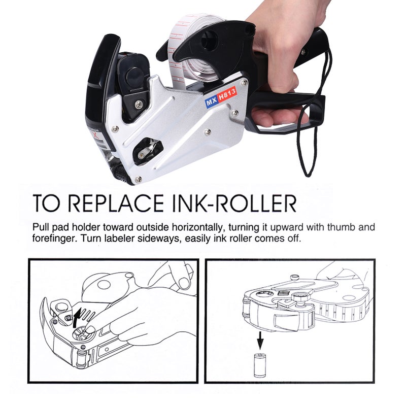 آلة العلامة bằng سبائك الألومنيوم MX-H813 - آلة طباعة الرموز المفردة - آلة الملصقات - آلة العلامة المحمولة - Image 4