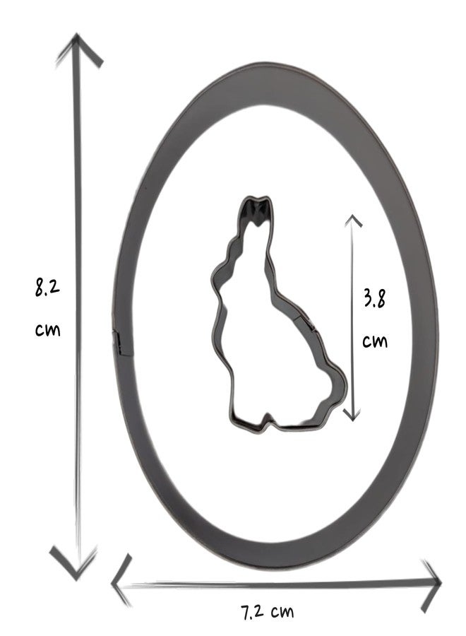 JOKUMO Easter Linzer Cookie Cutter Set 4 PC - Sheep, Butterfly and Rabbit - 18/0 Stainless Steel - Image 2