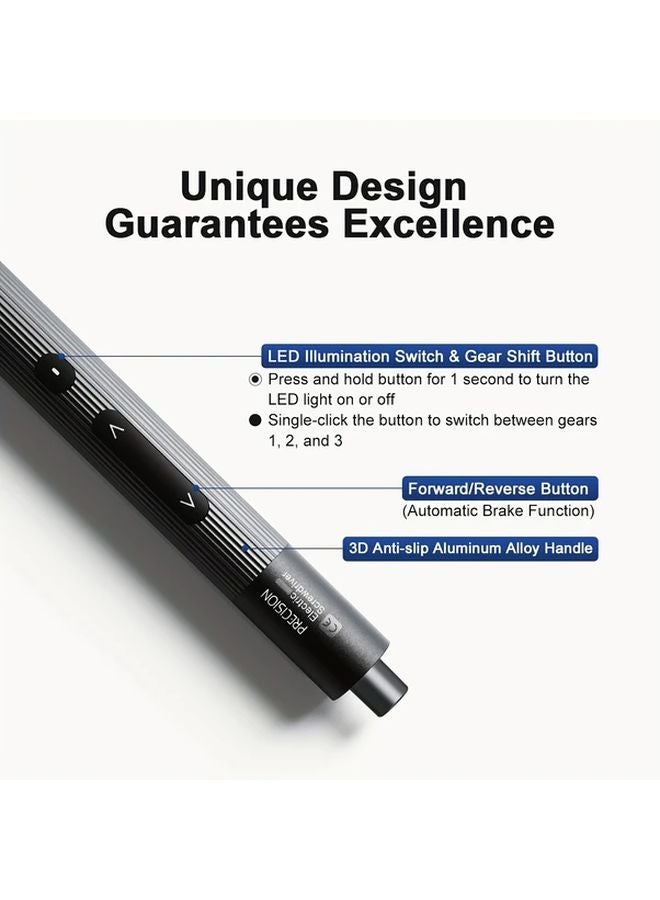 50 في 1 مجموعة مفك براغي كهربائي ثلاثي السرعات قابلة للتعديل أدوات إصلاح - Image 5