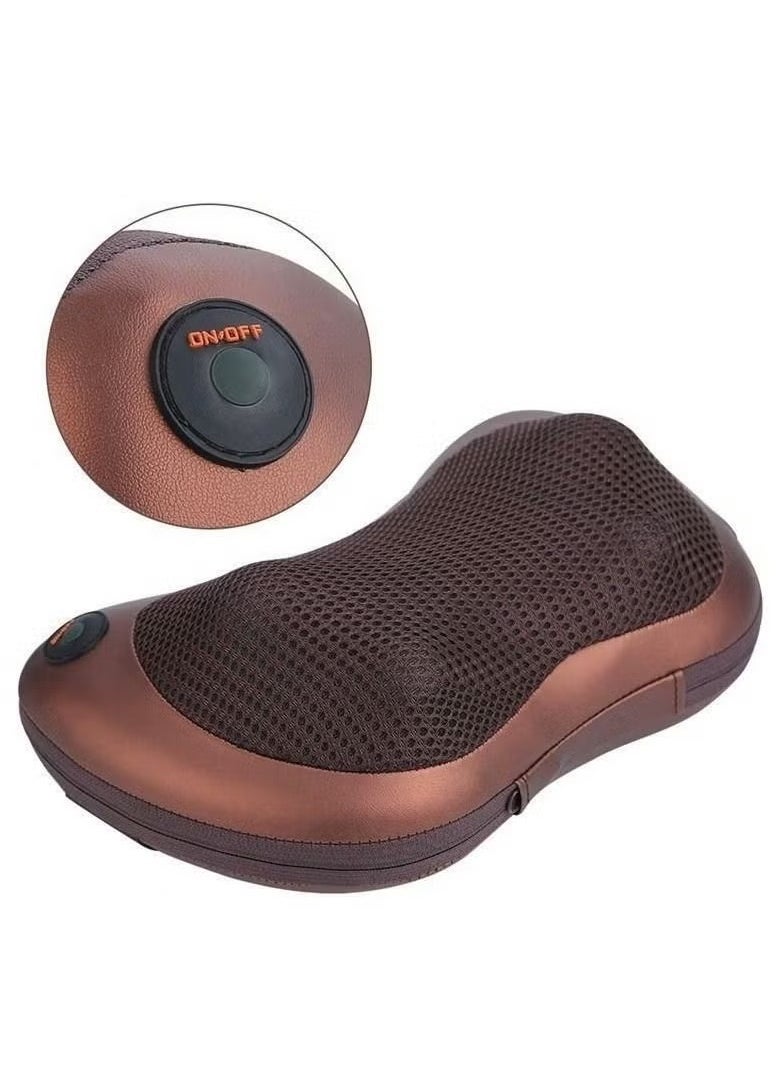 BORTONY Body Massage Pillow neck massager cushion seat stress pain relief relax massage Car or Electronic Massage Pillow Massager 4 Ball Neck Shoulder Massager Back Massager Home Office  - Image 4