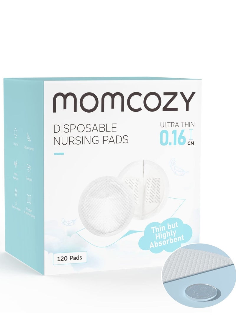 Momcozy - Ultra-Thin Disposable Nursing Pads, Super Absorbent and Breathable Breastfeeding Pads, Make The Breasts Light and Unburdened, 3D Shape for The Best Fit, Individually Packaged - Image 1