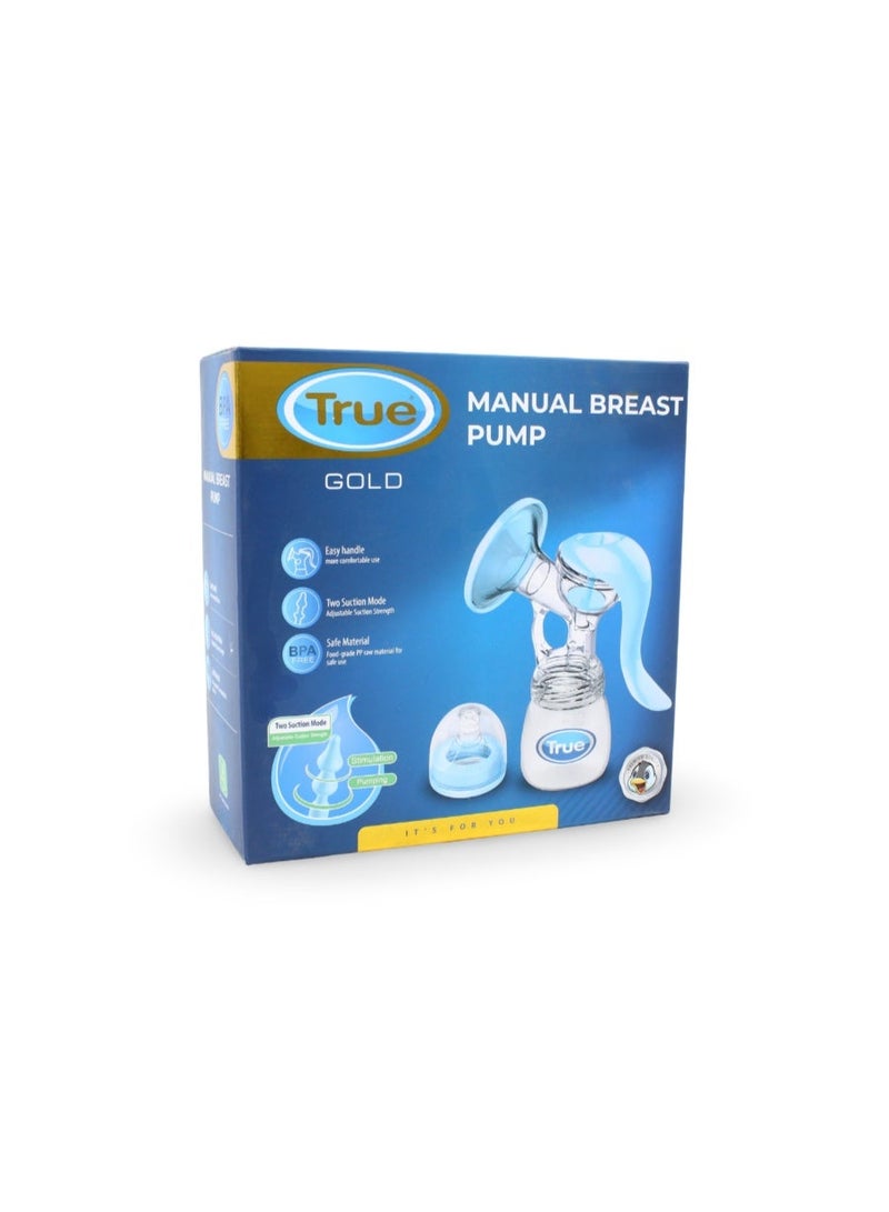 True Gold Manual Breast Pump - Image 1