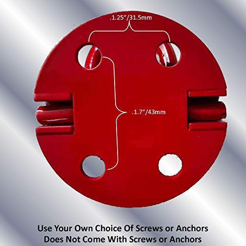 Keyfit Tools Low Profile Anchor Plate (4 Pack) Concrete Deck Patio Trailer Garage Floor Asphalt Driveway Bike Lock Anchor Point Use Your Screws Or Concrete Anchor & Tie Downs Ratchet Straps - Image 2