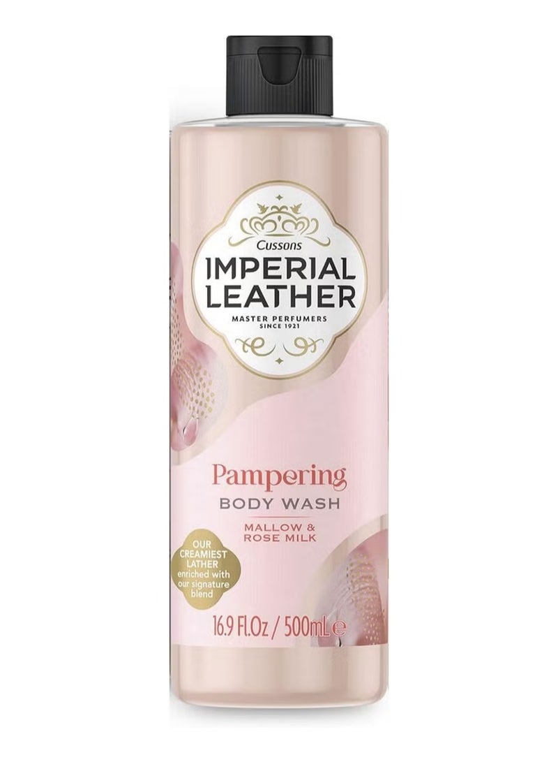 cussons Imperial Leather Pampering Body Wash Mallow & Rose Milk 500 ML - Image 1