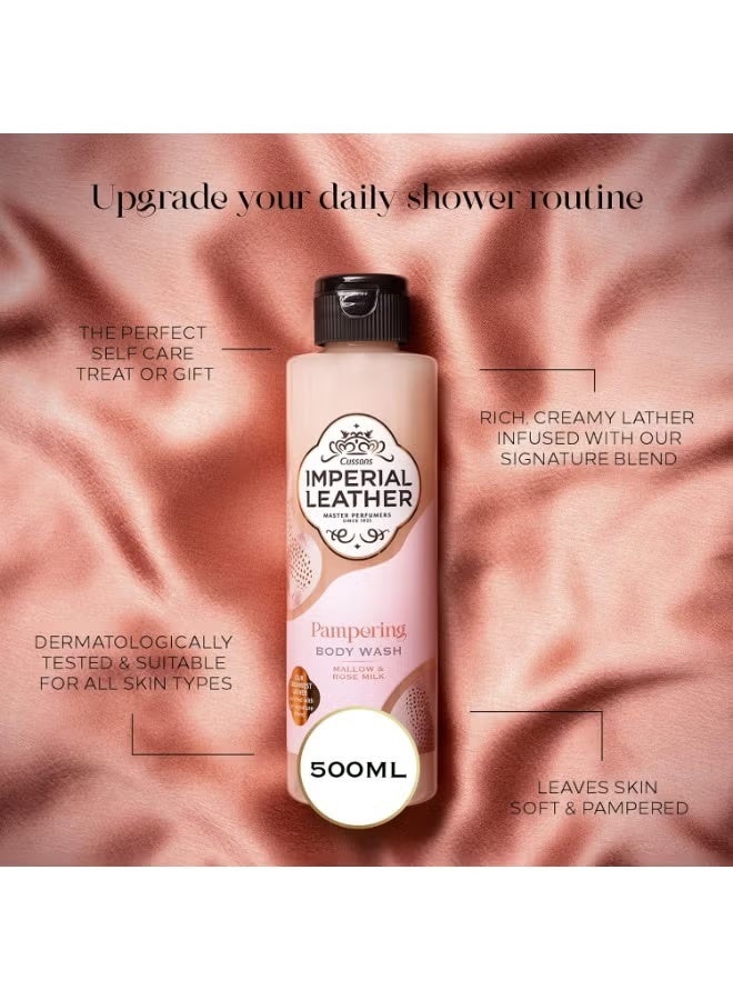 cussons Imperial Leather Pampering Body Wash Mallow & Rose Milk 500 ML - Image 2